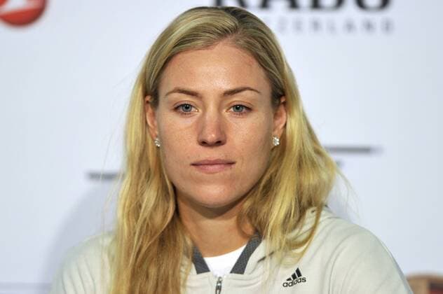 Angelique KERBER (GER) ,Einzelbild, angeschnittenes Einzelmotiv, Portraet,Portrait,Porträt. Tennis Porsche Tennis Grand Prix 2016,am 22.04.2016. Porsche Arena in Stuttgart.