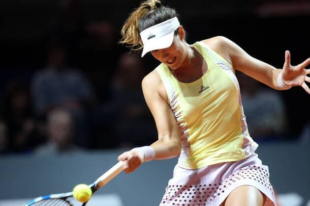 Stuttgart Garbine MUGURUZA (ESP) , Viertelfinale, Porsche Tennis Grand Prix 2016, Damen Tennis, 22.04.2016, Copyright: Langerx xEibner-Pressefoto EP_HLR