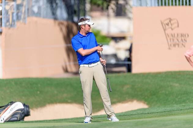 22 April 2016: Jeff Overton during the second round of the Valero Texas Open at the TPC San Antonio Oaks Course in San Antonio, TX. (Photo by Daniel Dunn Icon Sportswire) GOLF: APR 22 PGA Golf Herren - Valero Texas Open - Second Round Icon16042236 EDITORIAL USE ONLY