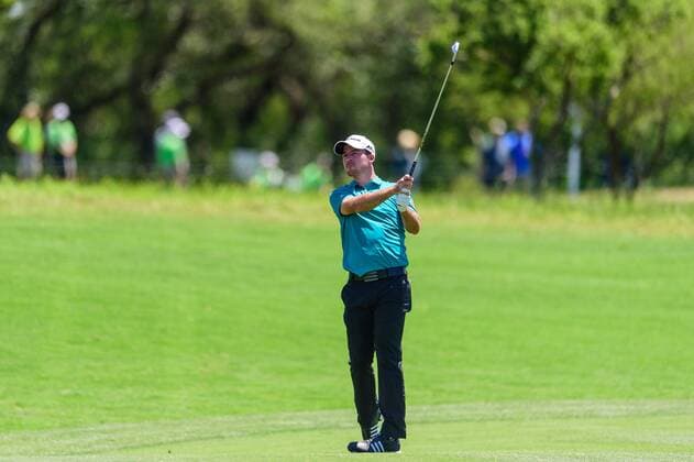 22 April 2016: Nick Taylor during the second round of the Valero Texas Open at the TPC San Antonio Oaks Course in San Antonio, TX. (Photo by Daniel Dunn Icon Sportswire) GOLF: APR 22 PGA Golf Herren - Valero Texas Open - Second Round Icon16042204 EDITORIAL USE ONLY