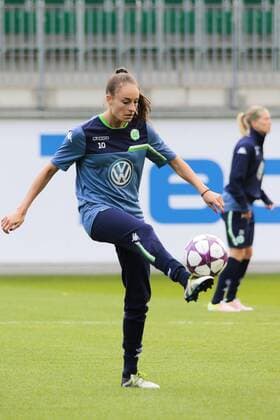 Fußball, UWCL, Abschlusstraining VfL Wolfsburg; Tessa Wullaert (Wolfsburg, 10) Einzelbild. xtgx