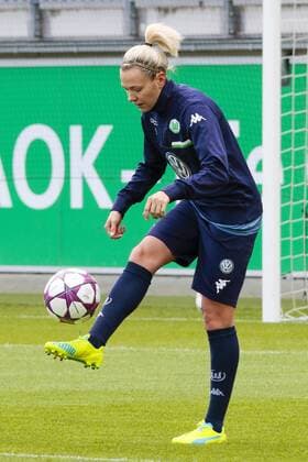 Fußball, UWCL, Abschlusstraining VfL Wolfsburg; Zsanett Jakabfi (Wolfsburg, 3). xtgx