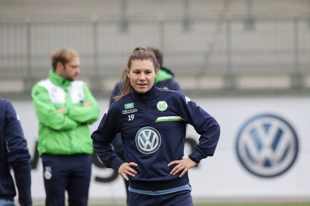Fußball, UWCL, Abschlusstraining VfL Wolfsburg; Ramona Bachmann (Wolfsburg, 19) Portrait, Porträt, Einzelbild. xtgx