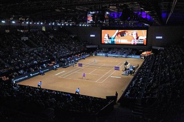 Porsche Tennis Grand Prix 2016 Deutschland, Stuttgart, 23.04.2016, Tennis, Porsche Tennis Grand Prix 2016, Stuttgart: Porsche Arena Stuttgart.