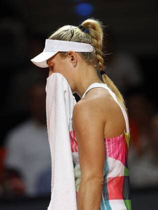 Stuttgart Porsche Tennis Grand Prix 2016, Angelique Kerber (GER) enttäuscht