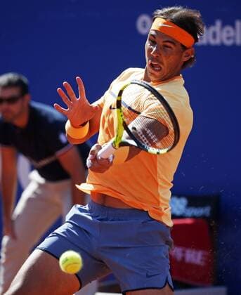 April 23, 2016 - Barcelona, Catalonia, Spain - Rafa Nadal during the match against Philipp Kohlschreiber, corresponding to the 1 2 final of the Open Banc Sabadell, 64 Trophy Conde de Godo, played on the RCT Barcelona1899, on april 23, 2016. Barcelona Open Banc Sabadell - Day 6  - ZUMAn230