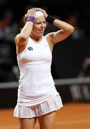 Stuttgart Porsche Tennis Grand Prix 2016, Laura Siegemund (GER) jubelt über den Einzug ins Finale
