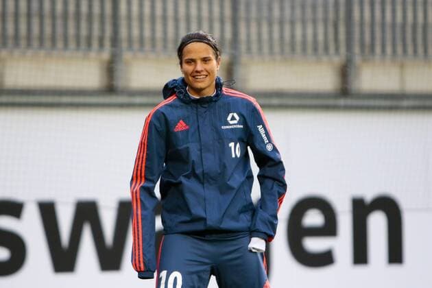 Fußball, UWCL, Abschlusstraining 1. FFC Frankfurt; Dzsenifer Marozsan (Frankfurt, 10) Porträt, Portrait, Einzelbild. xtgx