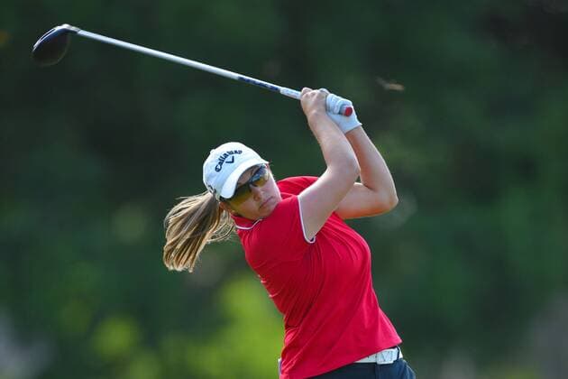April 23, 2016 - Sarasota, Florida, USA - Sara-Maude Juneau during the second round of the Symetra Tour s Guardian Retirement Championship on April 23, 2016 in Sarasota, Florida...ZUMA PRESS Guardian Retirement Championship - ZUMAm63_