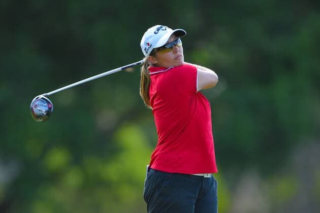 April 23, 2016 - Sarasota, Florida, USA - Sara-Maude Juneau during the second round of the Symetra Tour s Guardian Retirement Championship on April 23, 2016 in Sarasota, Florida...ZUMA PRESS Guardian Retirement Championship - ZUMAm63_