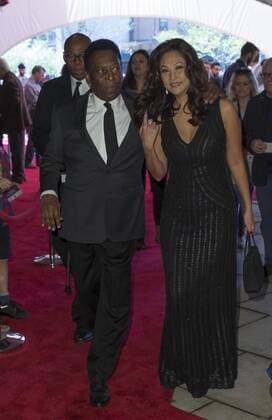 USA: Pele and Marcia Aoki attend premiere at TFF Pele and Marcia Aoki attend Tribeca Film Festival premiere of Pele: Birth of a Legend at BMCC  LevxRadin