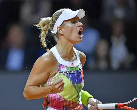 Angelique KERBER (GER) Jubel jubelt über gewonnenen Punkt Finale Tennis Damen 24.04.2016 Porsche Tennis Grand Prix GP Stuttgart 2016 Porsche-Arena 16.04.-24.04.2016 Porsche Tennis Grand Prix Stuttgart 2016