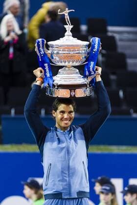BARCELONA - April 24- SPAIN: Rafa Nadal victory celebration during the final match between Rafael Nadal (ESP) vsKei Nishikori (JPN) of the Open Banc Sabadell, 64 Trophy Conde de Godo, played on the RCT Barcelona 1899, on april 24, 2016. Photo: Mikel Trigueros Urbanandsport Cordon Press ---------------------------------- BARCELONA - Abril, 24 - ESPANA: Rafa Nadal victory celebration durante la final entre Rafael Nadal (ESP) vsKei Nishikori (JPN) de la edicion 64 del Barcelona Open Banc Sabadell Trofeo Conde Godo, celebrada en el RCT Barcelona 1899, el 24 de Abril de 2016. Foto: Mikel Trigueros Urbanandsport Cordon Press  xMikelxTriguerosx xBARCELONA-OPEN-BANC-SABADELLx64-TROFEO-CONDE-GODOx