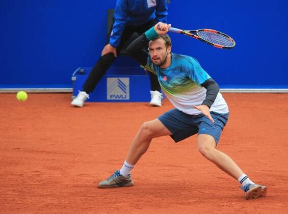 25.04.2016, BMW Open 2016 MTTC Iphitos München, im Bild: Ernests Gulbis