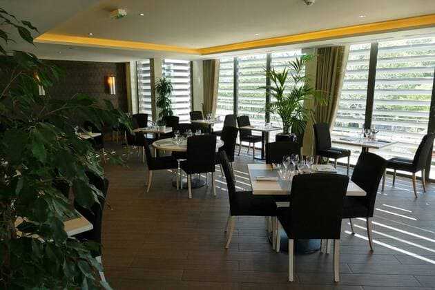 Fußball, EURO 2016, Mannschaftsquartier der Schweiz in Vichy VICHY SPA HOTEL restaurant FOOTBALL : Camp de base de la Suisse pour l Euro 2016 - Juvignac - 25 04 2016 RichardGosselinx 