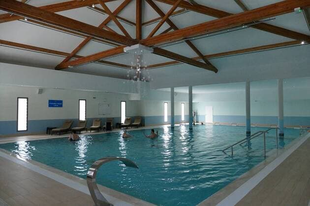 Fußball, EURO 2016, Mannschaftsquartier der Schweiz in Vichy VICHY SPA HOTEL Piscine FOOTBALL : Camp de base de la Suisse pour l Euro 2016 - Juvignac - 25 04 2016 RichardGosselinx 