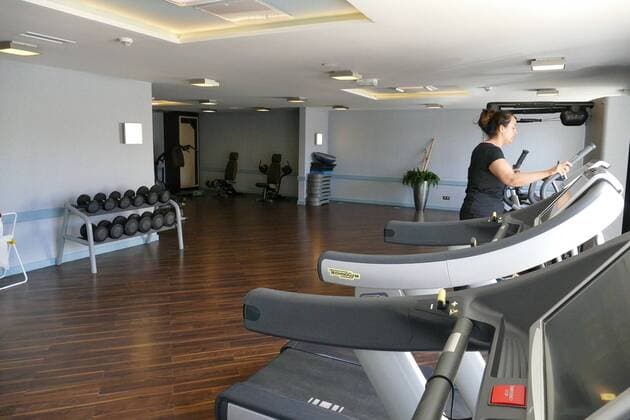 Fußball, EURO 2016, Mannschaftsquartier der Schweiz in Vichy VICHY SPA HOTEL salle de fitness FOOTBALL : Camp de base de la Suisse pour l Euro 2016 - Juvignac - 25 04 2016 RichardGosselinx 