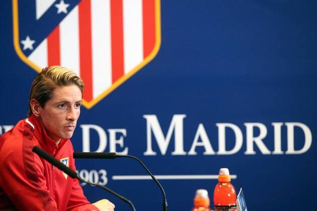 Madrid Fernando Torres ( Atletico Madrid ), Pressekonferenz, Atletico Madrid vs. FC Bayern Muenchen, Fussball, Champions League Halbfinale, 26.04.2016, Copyright: Langer Eibner-Pressefoto EP_HLR