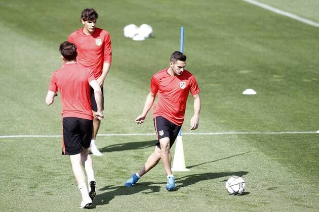 Atletico de Madrid s Koke Resurrecccion during training session. April 26,2016.  (2016042605)