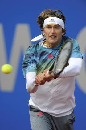 Alexander (Sascha) ZVEREV (GER),Aktion,Einzelbild,angeschnittenes Einzelmotiv,Halbfigur,halbe Figur. Tennis BMW Open 2016 am 27.04.2016 in Muenchen.