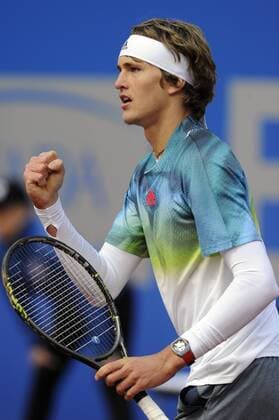 Alexander (Sascha) ZVEREV (GER),Jubel,Freude,Begeisterung, Aktion,Einzelbild,angeschnittenes Einzelmotiv,Halbfigur,halbe Figur. Tennis BMW Open 2016 am 27.04.2016 in Muenchen.