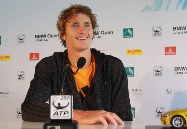 Tennis BMW Open 2016 München 27.04.2016 Alexander Zverev (GER) - Pressekonferenz