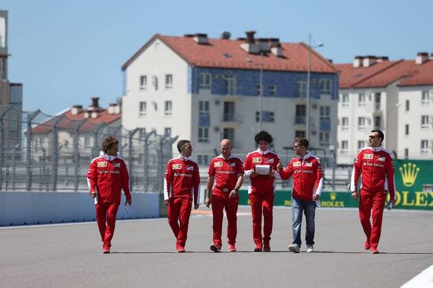 Russian Grand Prix, Sochi 28 April - 1 May 2016 28.04.2016 - Sebastian Vettel (GER) Scuderia Ferrari SF16-H 