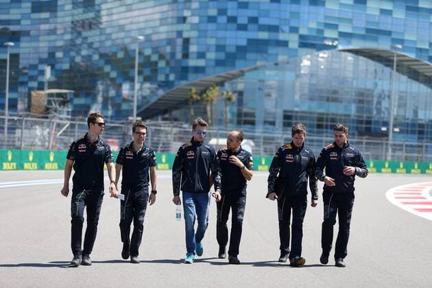 Formel 1, GP von Russland Russian Grand Prix, Sochi 28 April - 1 May 2016 28.04.2016 - Daniil Kvyat (RUS) Red Bull Racing RB12 