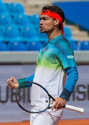 Fabio Fognini (ITA) macht die Faust und jubelt,Jubel, Emotion, Tennis - BMW Open2016 - ATP Tennis Herren - MTTC Iphitos - Munich - - Germany - 28 April 2016.