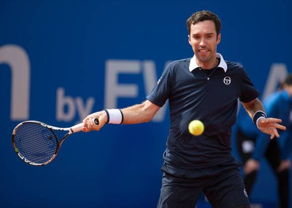 Mikhail Kukushkin (KAZ) Tennis - BMW Open2016 - ATP Tennis Herren - MTTC Iphitos - Munich - - Germany - 28 April 2016.