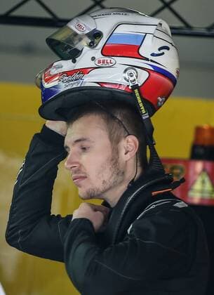 SOCHI, RUSSIA. APRIL 28, 2016. Russian racer and Renault Formula 1 Team test pilot Sergei Sirotkin at the Sochi Autodrom racing circuit ahead of the 2016 Formula 1 Russian Grand Prix. Sergei Bobylev TASS  TS0211E9
