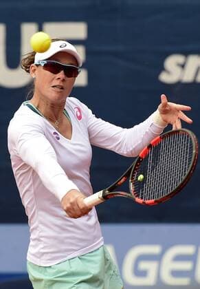 Australian tennis player Samantha Stosur in action during the tennis match Prague Open in Prague, Czech Republic, April 28, 2016. (CTKxPhoto RomanxVondrous) CTKPhotoP201604280707101  vnd 8
