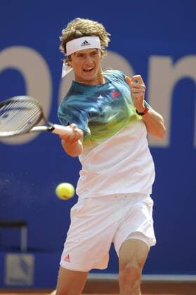 Alexander (Sascha) ZVEREV (GER),Aktion,Einzelbild,angeschnittenes Einzelmotiv,Halbfigur,halbe Figur. Tennis BMW Open 2016 am 28.04.2016 in Muenchen.