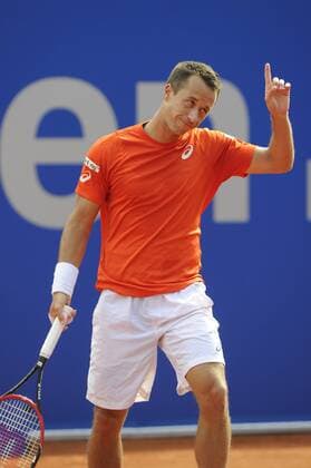 Philipp KOHLSCHREIBER (GER),esti,Jubel,Freude,Begeisterung, Aktion,Einzelbild,angeschnittenes Einzelmotiv,Halbfigur,halbe Figur. Tennis BMW Open 2016 am 28.04.2016 in Muenchen.