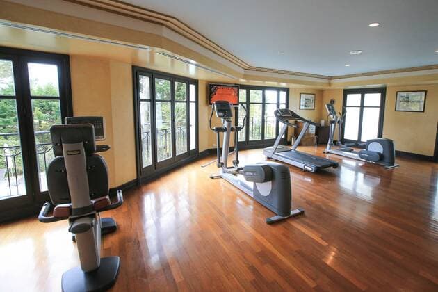 Fußball, EURO 2016, Quartier der Nationalmannschaft Polens in La Baule Salle de fitness - Hotel Barriere L Hermitage FOOTBALL : Mannschaftsquartier der Nationalmannschaft von Polen während der EURO 2016 - La Baule - Euro2016 - 29 04 2016 