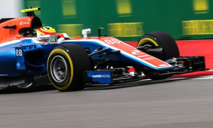 SOCHI, RUSSIA. APRIL 29, 2016. Indonesian racing driver Rio Haryanto of the Manor Racing F1 Team takes part in a free practice session of the 2016 Formula One Russian Grand Prix at the Sochi Autodrom racing circuit. Sergei Bobylev TASS  TS021406