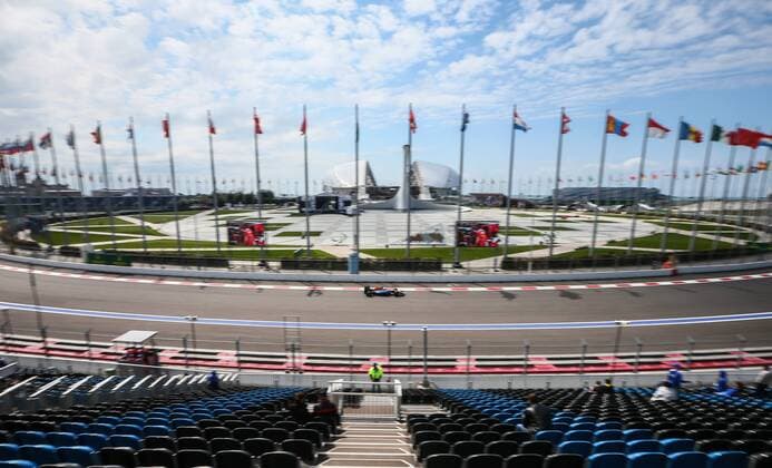SOCHI, RUSSIA. APRIL 29, 2016. A free practice session of the 2016 Formula One Russian Grand Prix at the Sochi Autodrom racing circuit. Sergei Bobylev TASS  TS02140F