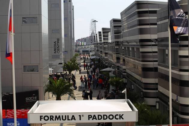 Russian Grand Prix, Sochi 29.04.2016 - Free Practice 2, The paddock 