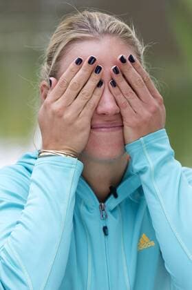 Angelique Kerber (Deutschland) beim Fototermin zum Mutua Madrid Open 2016 Tennisturnier im Caja Magica Sportkomplex. Madrid, 29.04.2016  Foto:xDyDxFotografosx xFuturexImage