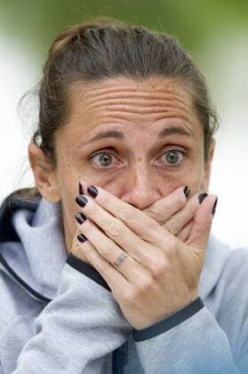 Roberta Vinci (Italien) beim Fototermin zum Mutua Madrid Open 2016 Tennisturnier im Caja Magica Sportkomplex. Madrid, 29.04.2016  Foto:xDyDxFotografosx xFuturexImage