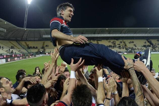Fußball, Italien, FC Crotone steigt in die Serie A auf Db Modena 29 04 2016 - campionato di calcio serie B Modena-Crotone: Ivan Juric 