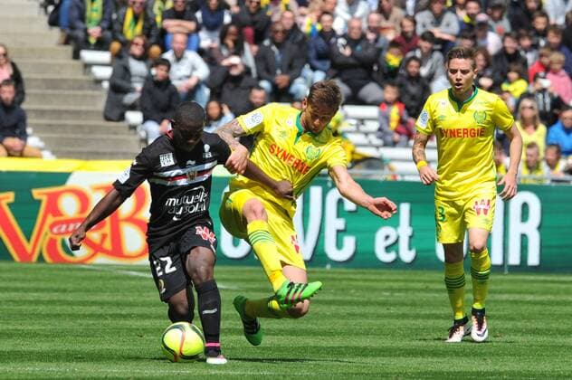 NAMPALYS MENDY (nice) - Adryan OLIVEIRA TAVARES (nan) - EMILIANO SALA (nan) FOOTBALL : Nantes vs Nice - Ligue 1 - 30 04 2016 FEP Panoramic 