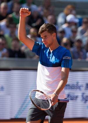 Dominic Thiem (AUT) jubelt nach seinem Sieg,Jubel,Emotion, Tennis - BMW Open2016 - ATP Tennis Herren - MTTC Iphitos - Munich - - Germany - 30 April 2016.