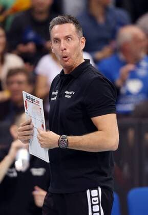 Stuttgart Volleyball Allianz MTV Stuttgart vs. Dresdner SC, Trainer Guillermo Naranjo Hernandez (Stuttgart)