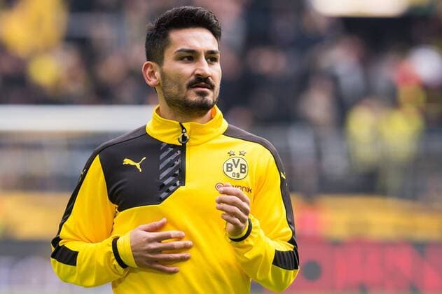 Ilkay Gundogan of Borussia Dortmund during the Bundesliga match between Borussia Dortmund and VfL Wolfsburg on April 30, 2016 at the Signal Idun Park stadium in Dortmund, Germany. Borussia Dortmund v VfL Wolfsburg Bundesliga 2015 2016 xVIxGerritxvanxKeulenxIVx 5399074