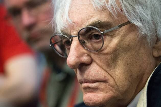 SOCHI, RUSSIA. MAY 1, 2016. Bernard Charles Bernie Ecclestone, president of the Formula One Management and Formula 1 Administration (FOA), talks to journalists at a press center. Sergei Bobylev TASS  TS0216C9