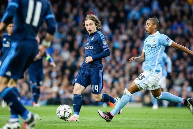 Luka Modric (Real), APRIL 26, 2016 - Football Soccer : Luka Modric of Real Madrid during the UEFA Champions League Semi-final 1st leg match between Manchester City and Real Madrid at Etihad Stadium in Manchester, England.  (mdga010264)
