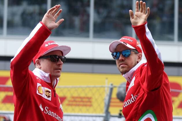 Motorsports: FIA Formula One World Championship WM Weltmeisterschaft 2016, Grand Prix of Russia, 7 Kimi Raikkonen (FIN, Scuderia Ferrari), 5 Sebastian Vettel (GER, Scuderia Ferrari), xHOCHxZWEIx