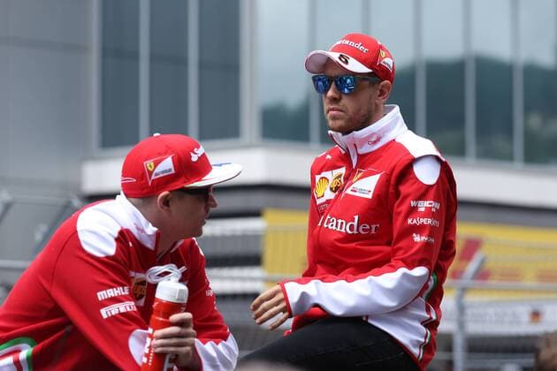 Motorsports: FIA Formula One World Championship WM Weltmeisterschaft 2016, Grand Prix of Russia, 7 Kimi Raikkonen (FIN, Scuderia Ferrari), 5 Sebastian Vettel (GER, Scuderia Ferrari), xHOCHxZWEIx