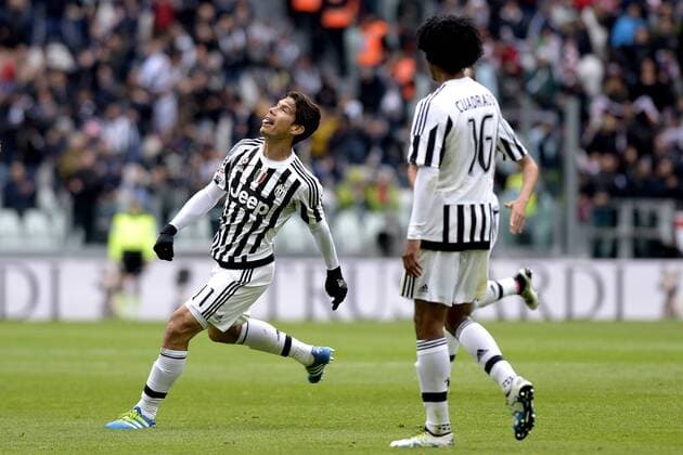 Torjubel Anderson HErnanes Juventus Goal celebration 1-0 Football Serie A 2015 2016 ITA Juventus Turin - FC Carpi filippoxalfero